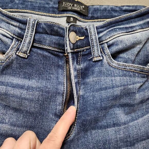 Judy Blue Denim Shorts Cutoff Ripped Distressed 5 Pocket Sz S Casual JB15214MD - Picture 5 of 10